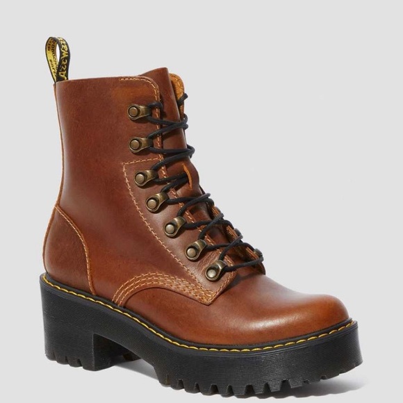 NEW- DR MARTENS LEONA ORLEANS HEEDED BOOTS - Picture 2 of 10